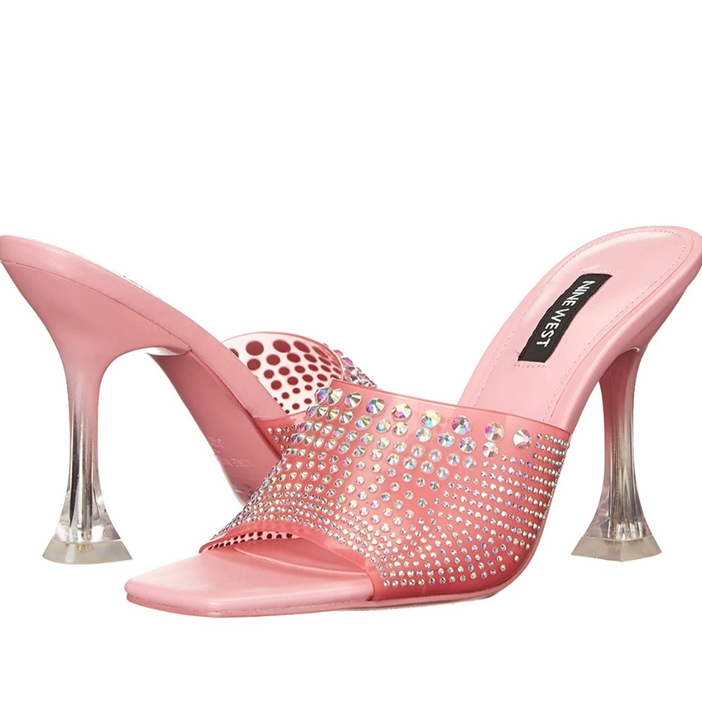 NINE WEST Women's Ziptip Heeled Sandal